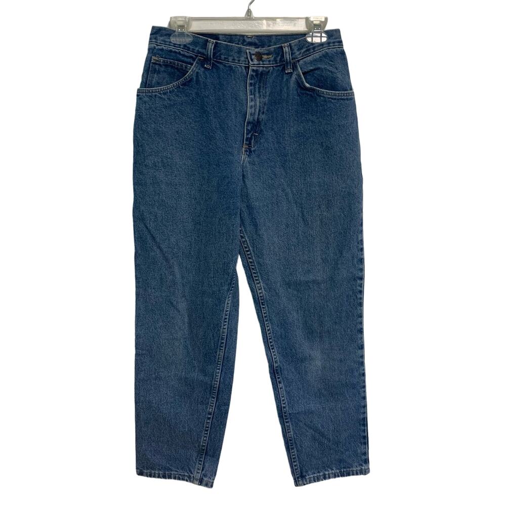 Gitano Vintage Dark Wash High Waisted Y2K Tapered Mom Denim Jeans Size 12 Petite